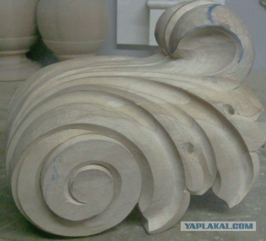 Изготовление заходного столба на лестницу