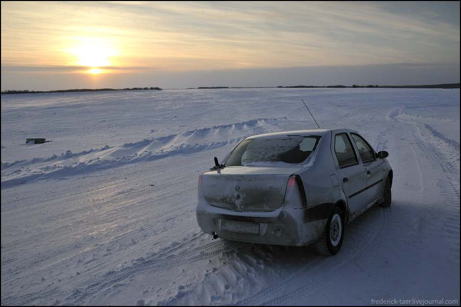 Renault Logan зима