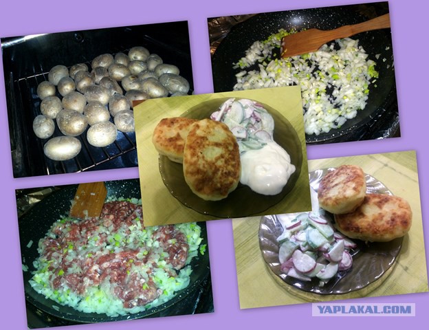 Картофельные зразы с мясной начинкой
