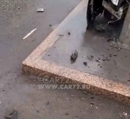 ДТП в прямом эфире в Тюмени