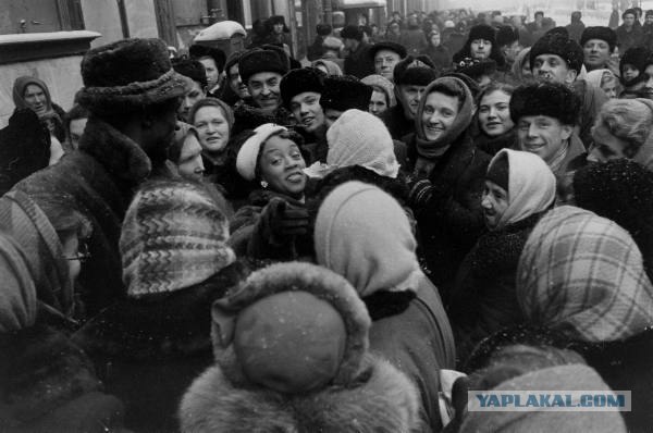 Американские туристы в Ленинграде зимой 1955-1956г
