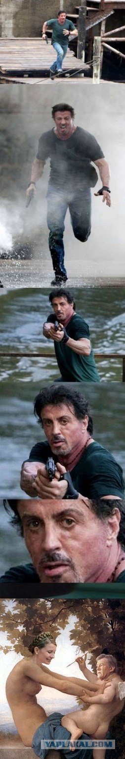 Фотожаба: Куда так торопится Слай?