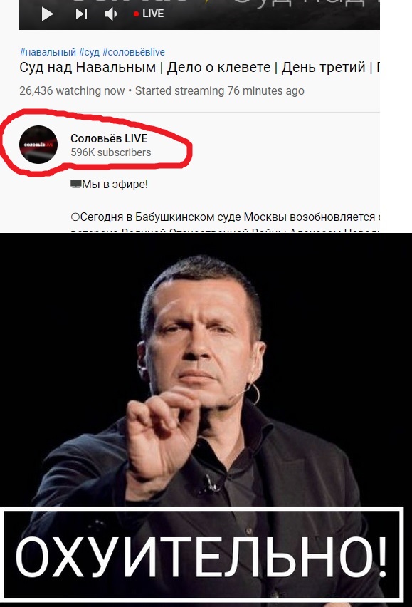 Суд над Навальным. Продолжение.