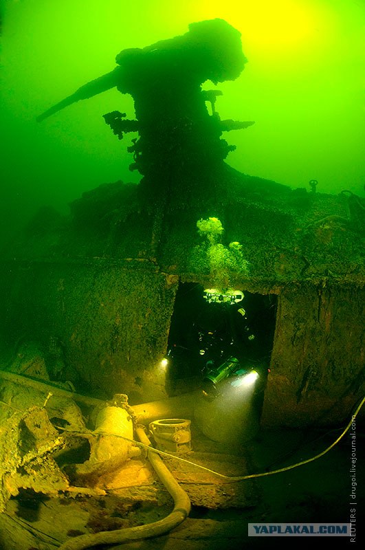 Подводный кусочек военной истории