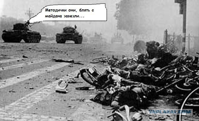 В китайский Гонконг  завезли методички с Майдана
