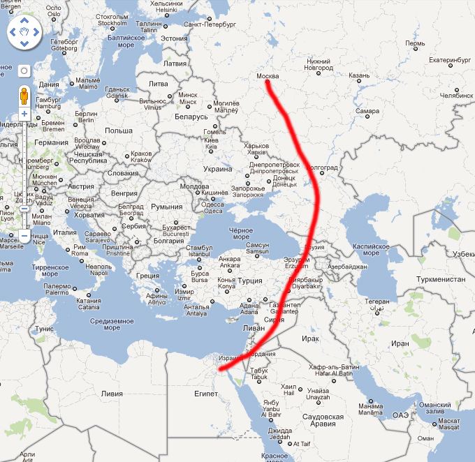 Карта полета москва анталья