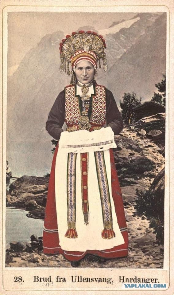 Норвежские красавицы-невесты конца 19 века. Смотрим фотоподборку