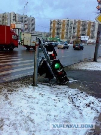 Штормовой ветер в Москве 23.11.08 г.