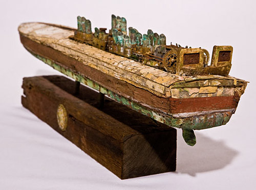 Модели древних судов из вторсырья