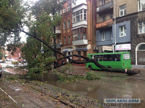 Ночной ураган в Днепропетровске, 24.09.2014.