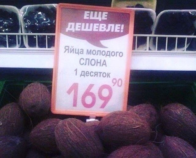 Смешные объявления, надписи и вывески