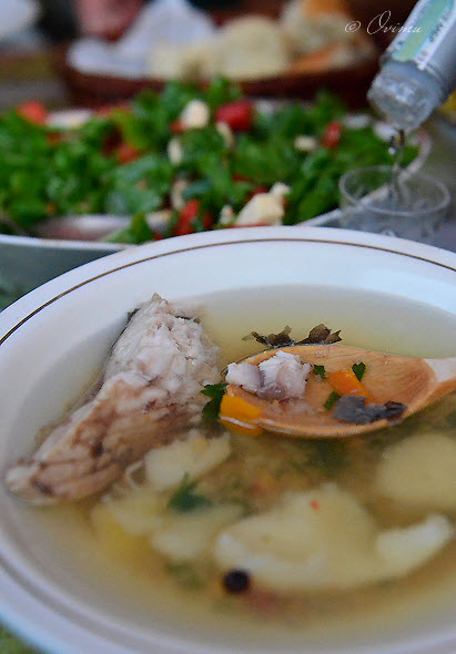 Венгерская уха халасле из местечка Тольна