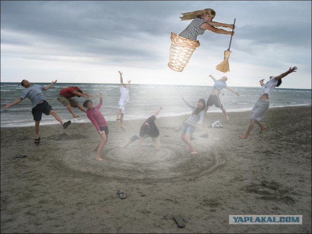 Творческая обработка пляжного прикола