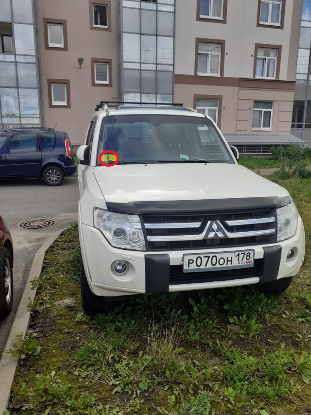 Вот такой ветеран ГАИ обитает в Ленинградской области