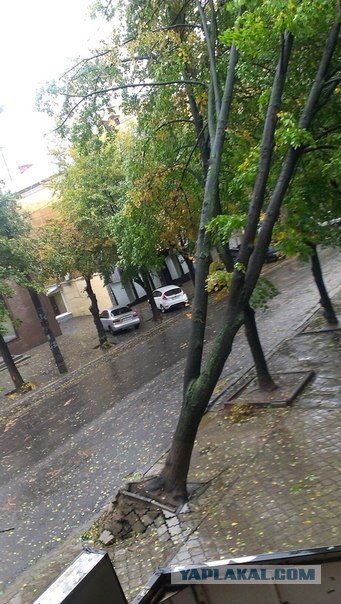 Ночной ураган в Днепропетровске, 24.09.2014.