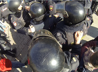 Навального задержали в центре Москвы
