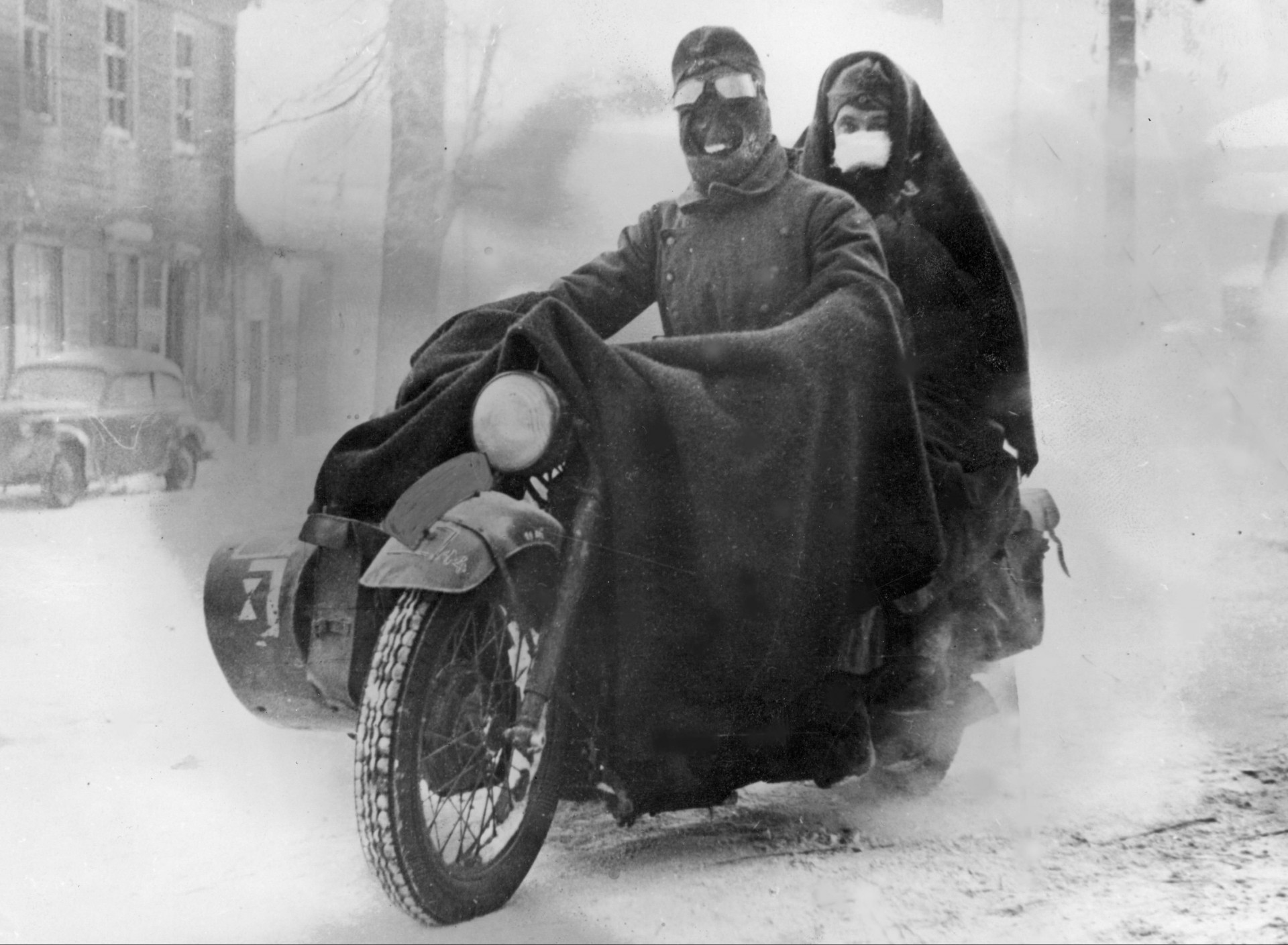 Мотоцикл Урал Зимой