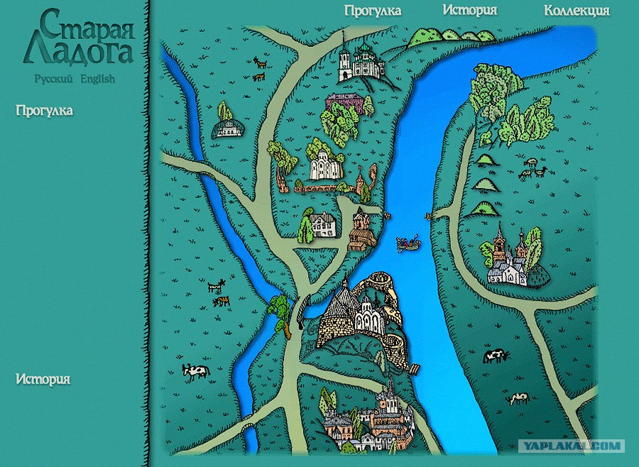 Старая ладога карта достопримечательностей