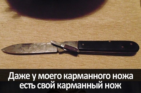 С таким ножиком не стыдно и на людях показаться