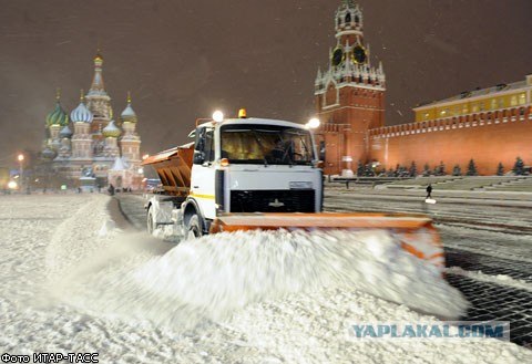 Взгляд на снег глазами дальнобойщика.