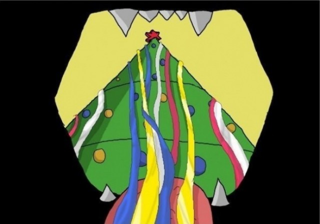 Пума и новогодняя елка