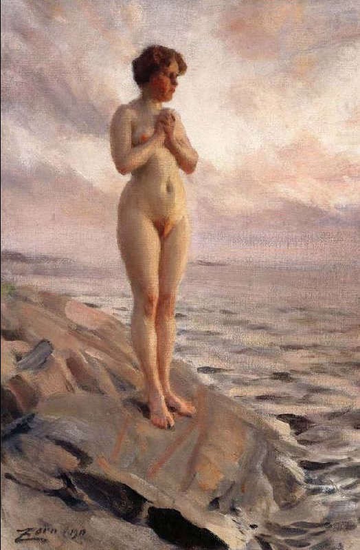 «На природе» Худ. Андерс Цорн. 1888 г.