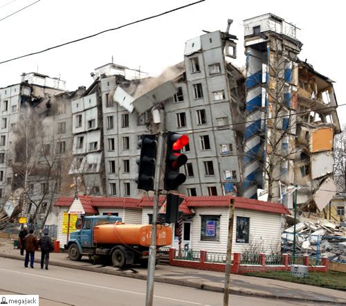 Как в москве не совсем удачно взорвали дом