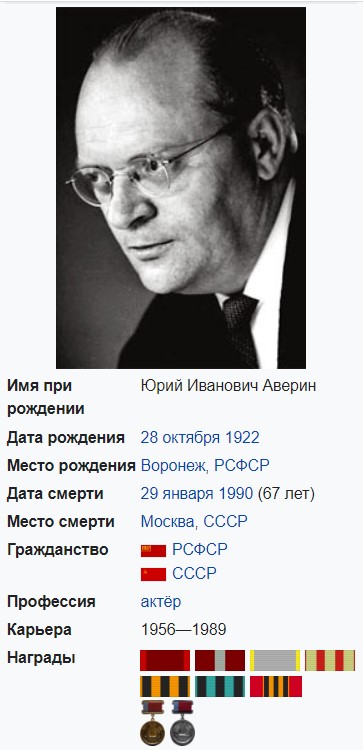 Памяти великих артистов