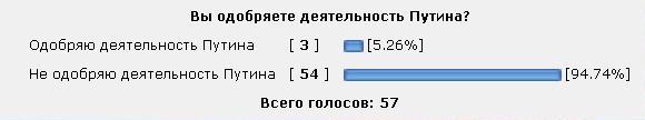 Опрос: большинство россиян одобряют деятельность Путина