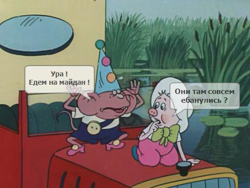 На Майдане посадили огород и строят свинарник.