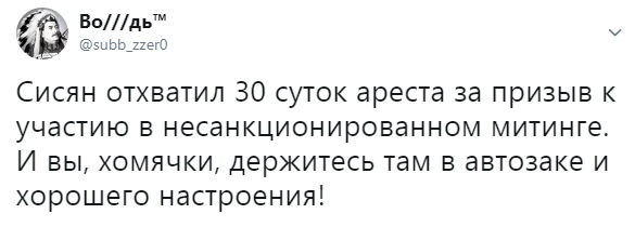 Алексея Навального арестовали на 30 суток за призывы принять участие в акции у мэрии Москвы