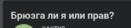 Брюзга ли я или прав?