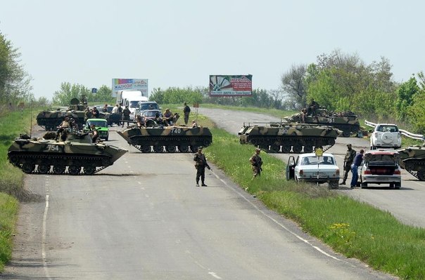 Перестрелка между ополчением и войсками