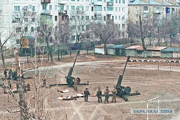 Очередной обстрел Донецка