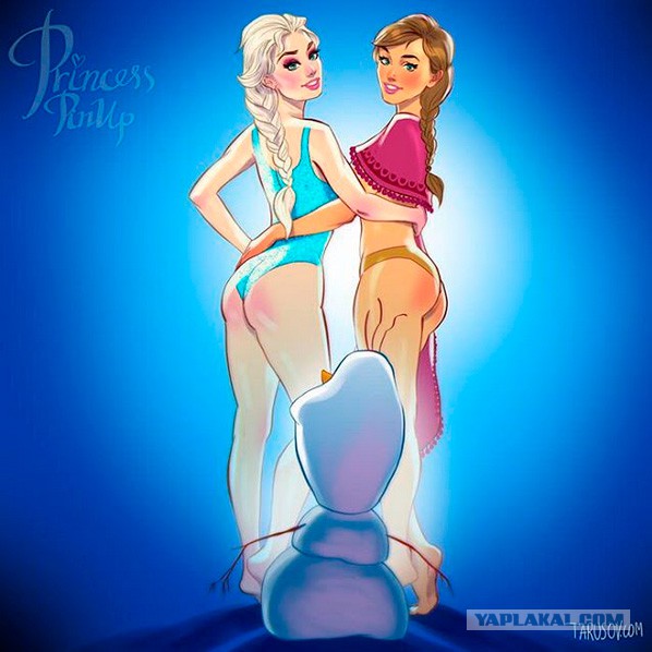 Принцессы Disney в стиле PIN UP