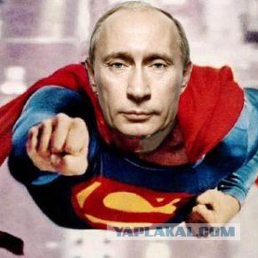 Путин с клювом в халате возглавил журавлиный клин
