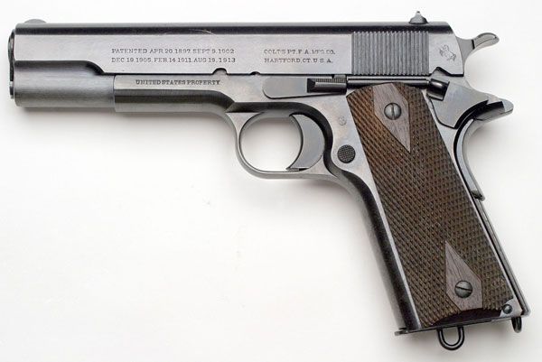 Два шага до легенды: пистолеты Colt M1905, M1907, М1909, М1910