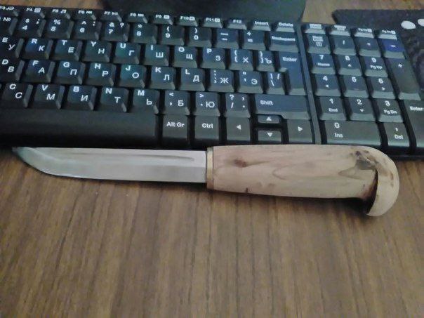 Изготовление охотничьего  ножа из старого подшипника