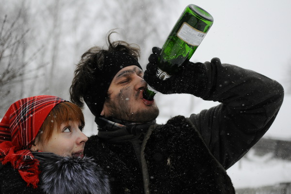 Под снегом!