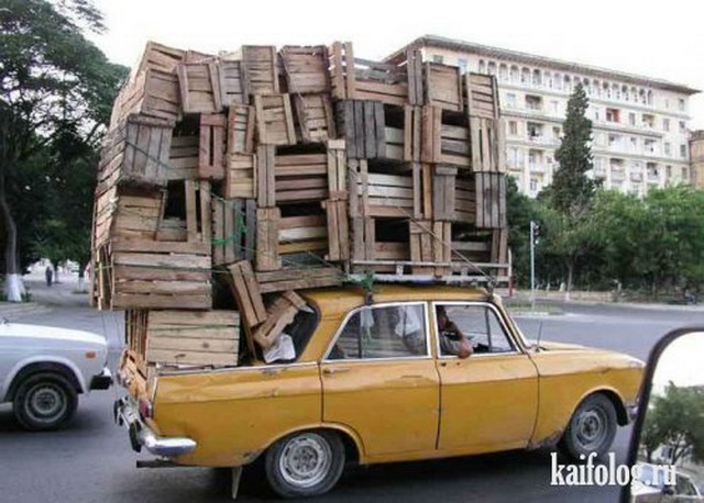 Самые безумные способы перевозки