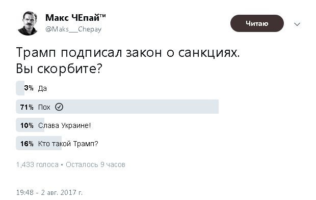 72 процента россиян считают, что надо продолжать жить под санкциями