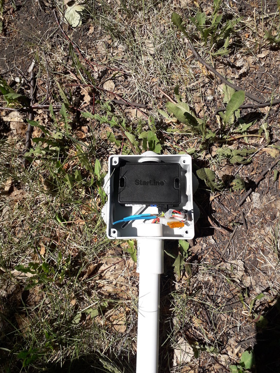 Дистанционный полив GSM на грядке с огурцами