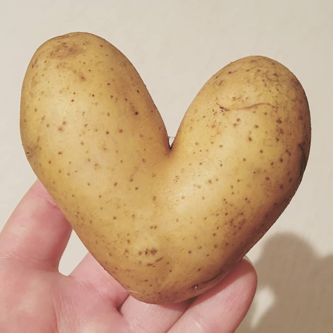 Картошка сердечком