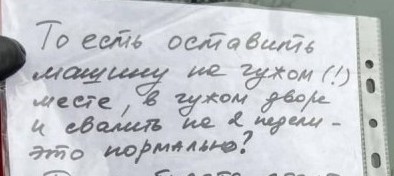 Наглый водитель"Ауди" наказал девушку во дворе ее же дома, заперев автомобиль на две недели