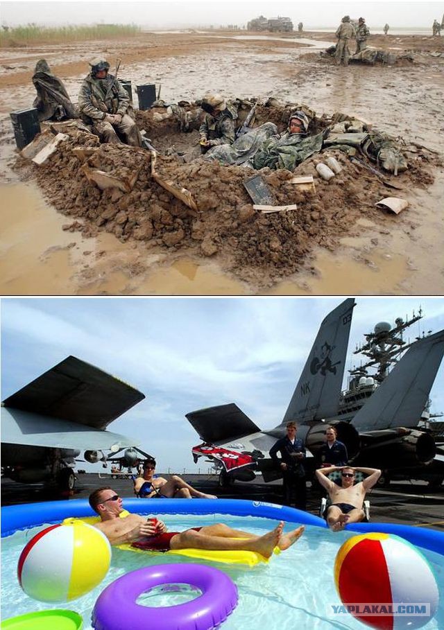 Это служба или пляж? Как амерские военнослужащие отдыхают в открытом море