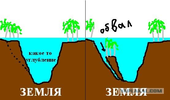 Воронка съела деревья