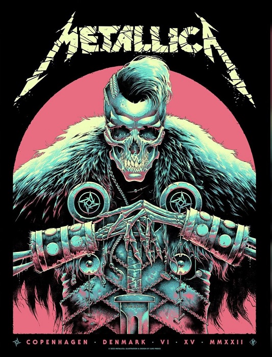 Концертные постеры от Metallica...