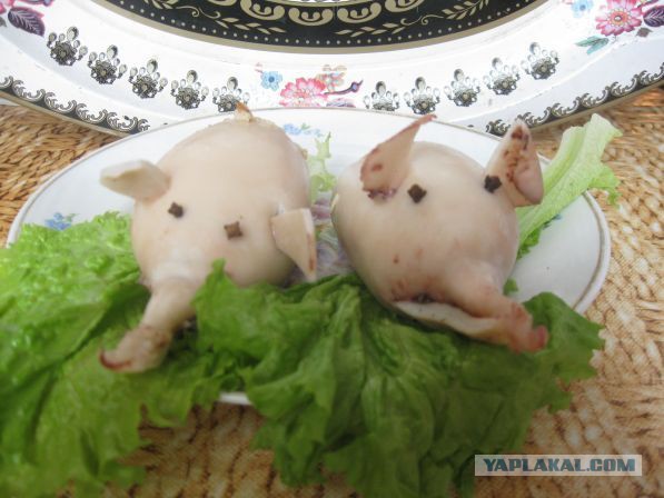 Кальмар фаршированный