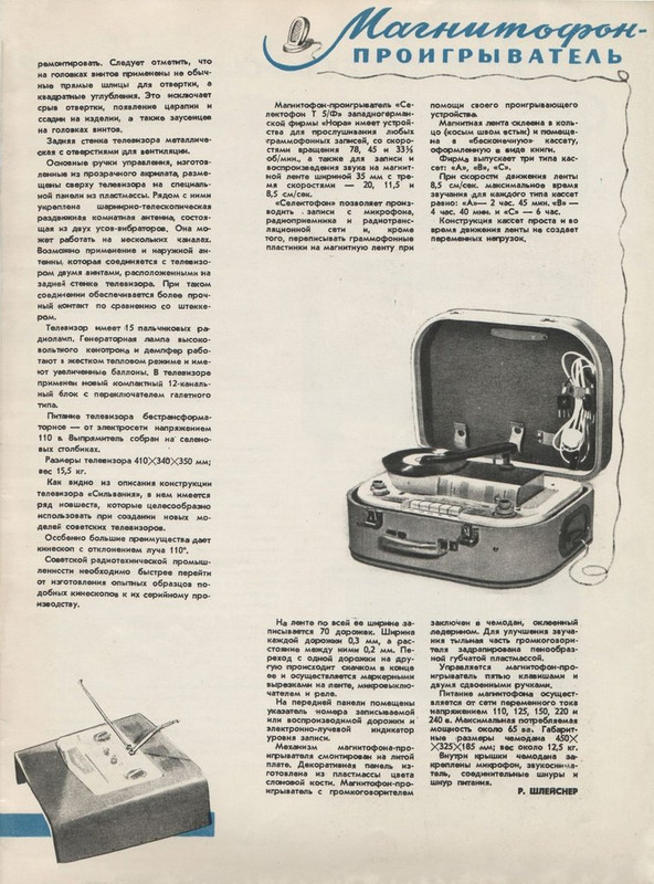 Новые товары 1958