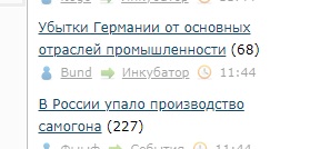 Убытки Германии от основных отраслей промышленности